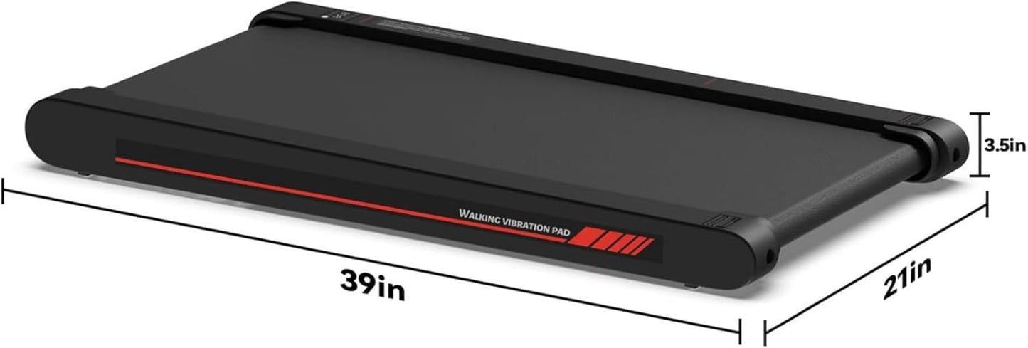 Walking Treadmill Pad with APP, 3 in 1 under Desk Treadmill, 400W Low Noise Walking Vibration Pad with Remote Control,Portable Treadmills for Home Office